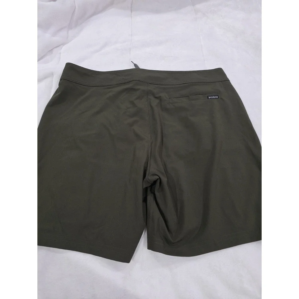 PRANA Men's Riveter Board Shorts Size 34 Peat Green 7